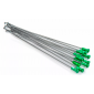 Ακτίνες τροχού μοτοσυκλέτας KITE SPOKES 21FR SI /GR NIP 12PC Silver/Green thumb